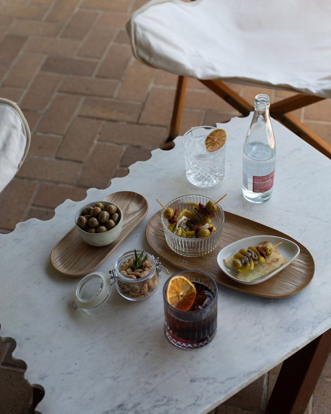 Only in our summer menu, a proper Mediterranean Aperitivo you can't miss: a classic Gilda with Anchovy '00' and White An
