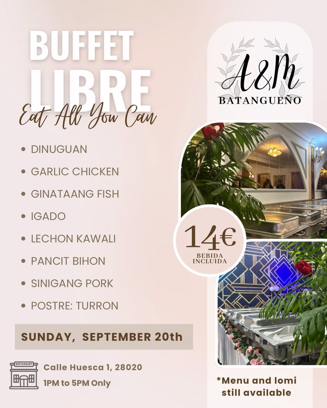 Sunday plans? Let the food decide! 🍽️✨
Come by A&M Batangueño and enjoy a delicious buffet, take your time, fill your pl