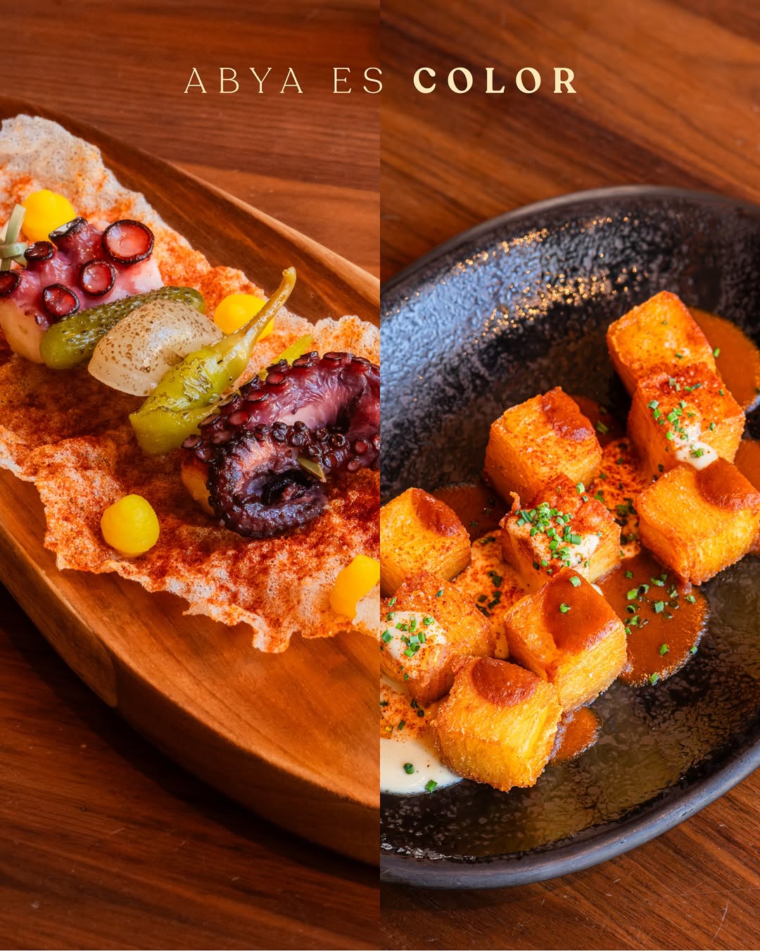 ABYA es color, texturas y arte. ✨

Una cocina que juega con los contrastes, transforma cada ingrediente y convierte cada