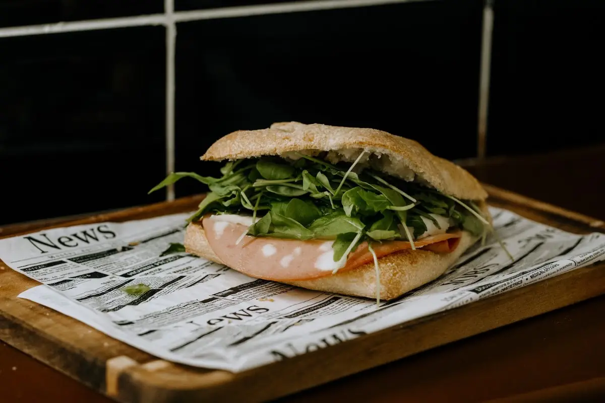 A sandwich at Acco Speciality Coffee