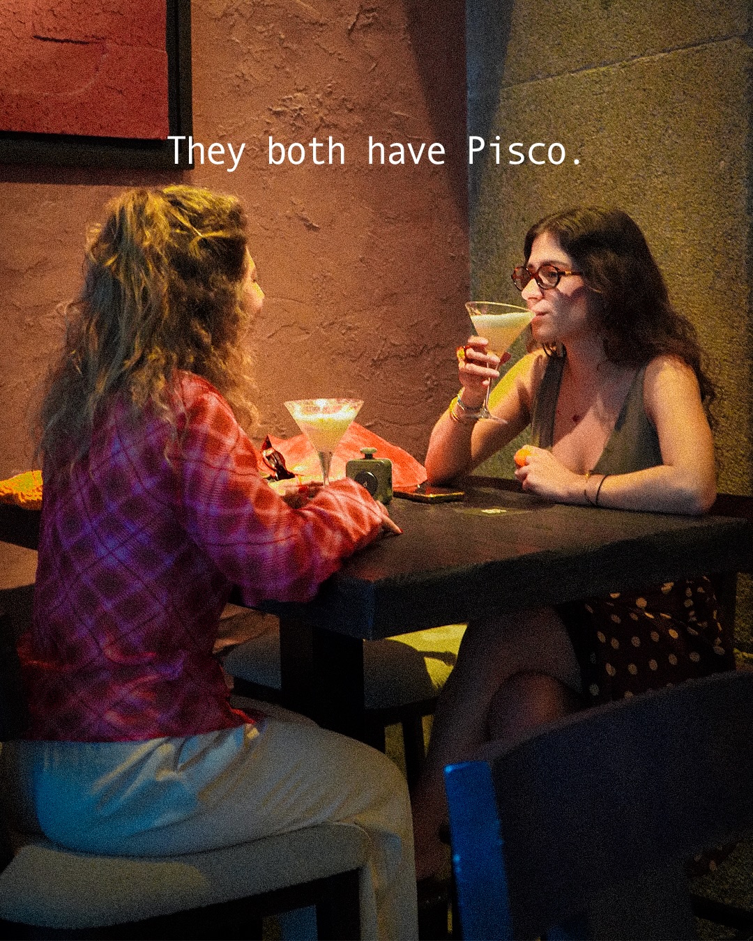 Two sides to every story… but they both have Pisco 🍸 #pisco #cocktail #acholao #madrid #noche