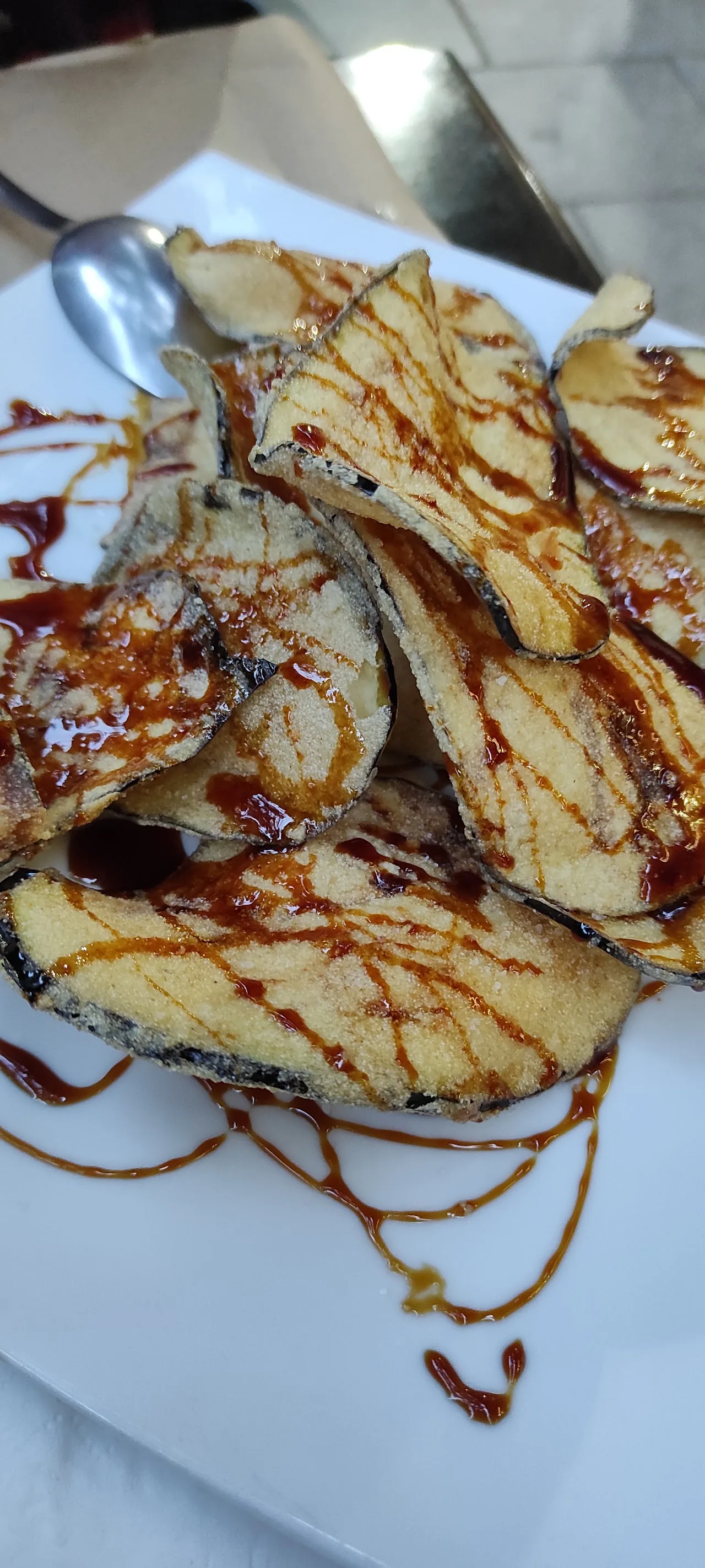 Grilled vegetables drizzled with a balsamic glaze