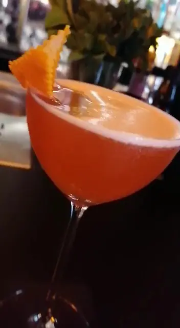 A citrus cocktail at After Landing Cocktail Art