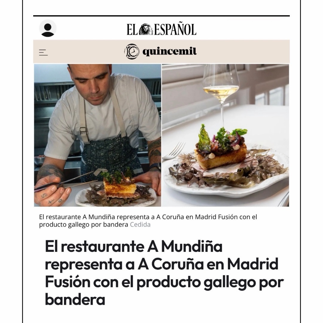 Ha sido un honor y un privilegio llevar la Cocina Atlántica a @madridfusion 2026🌊