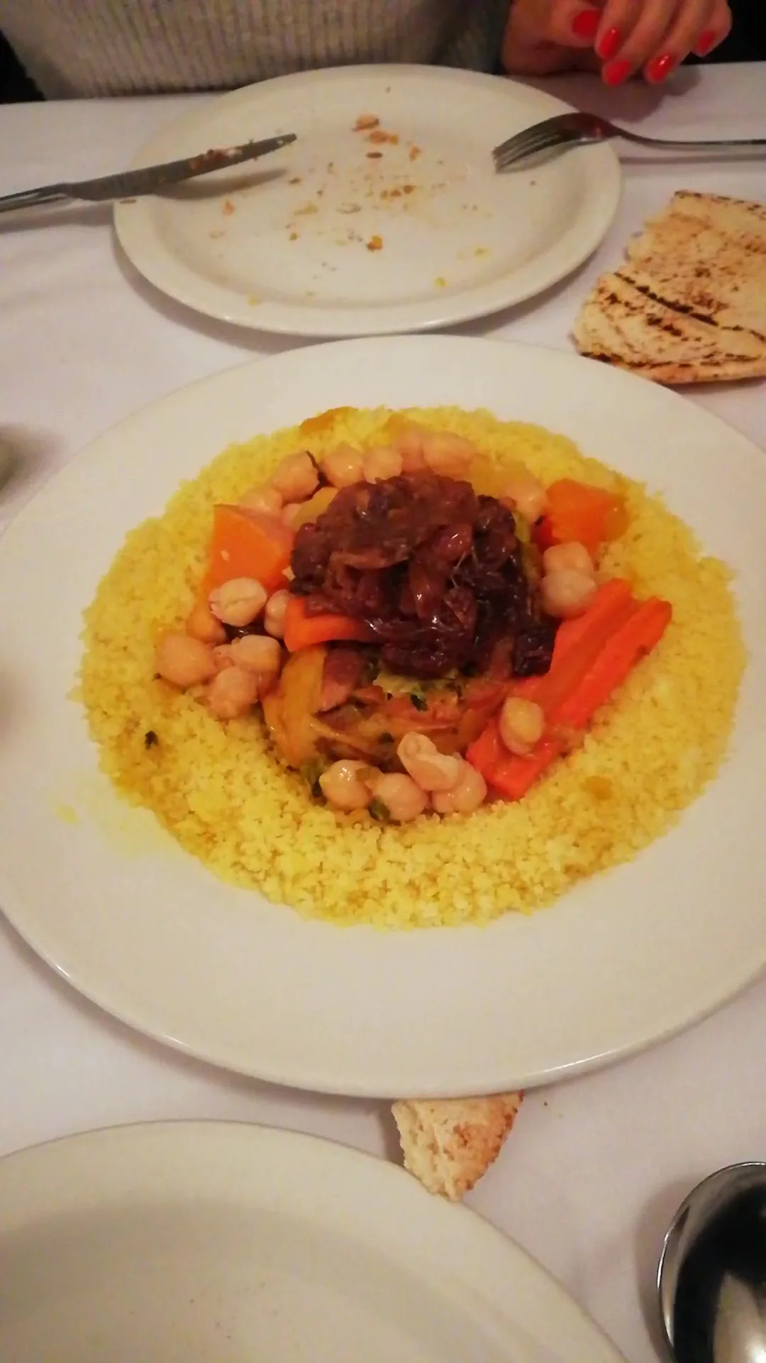 Couscous with vegetables and chickpeas