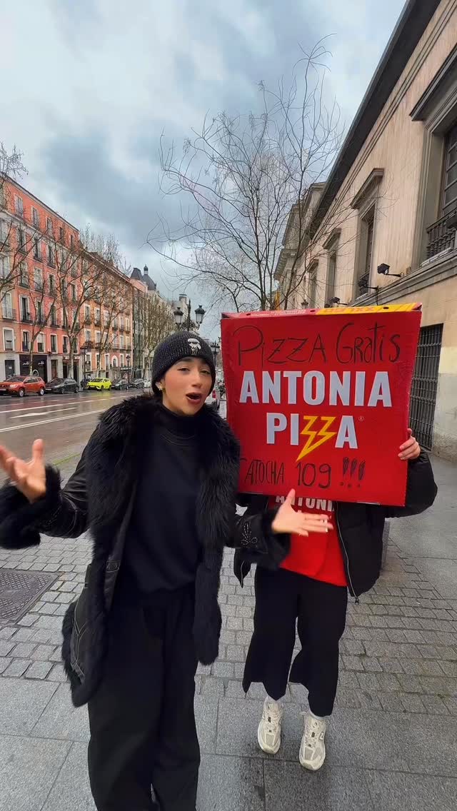Solo esto se ve en #madrid 😱 Pizza 🍕 GRATIS ‼️