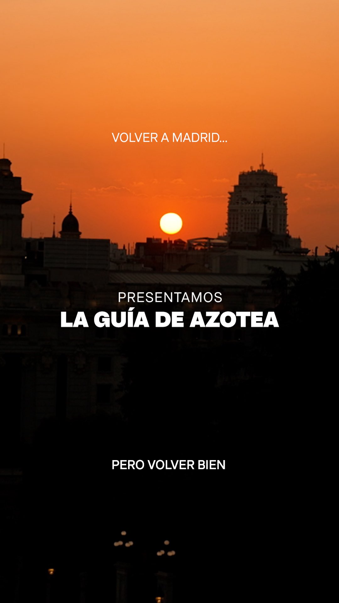 Cinco paradas. Cinco planes. La guía para volver a Madrid, no a la rutina.

¿Listo para conocerla? 15.09
