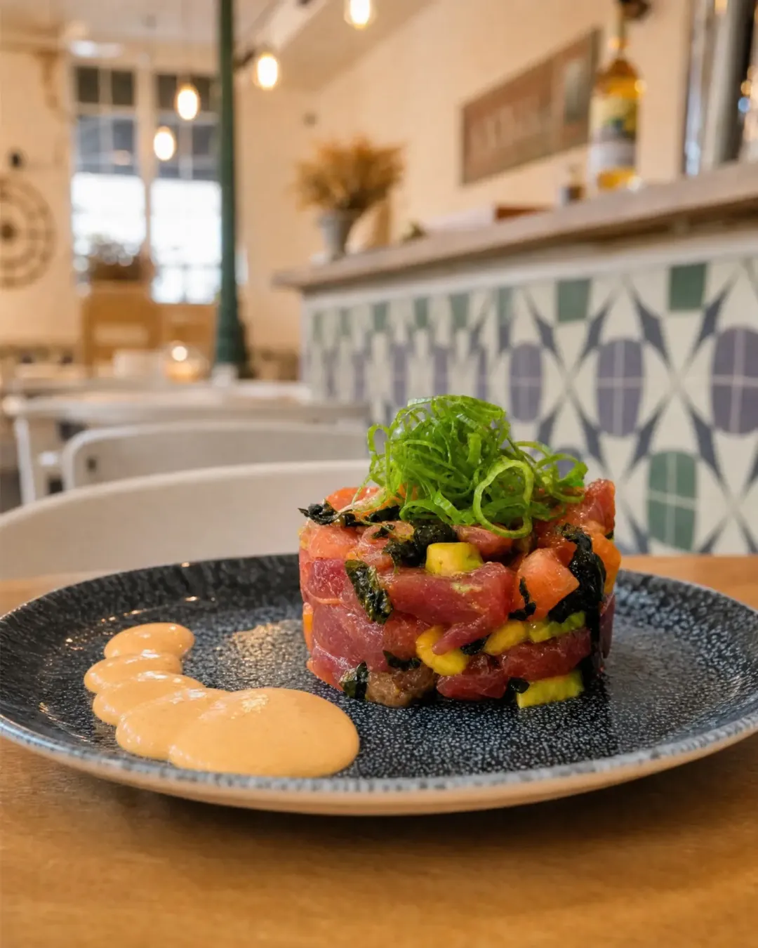 🔥 Hay platos que nunca pasan de moda. Este es uno de ellos.
Nuestro tartar de atún picante con aguacate, alga wakame y