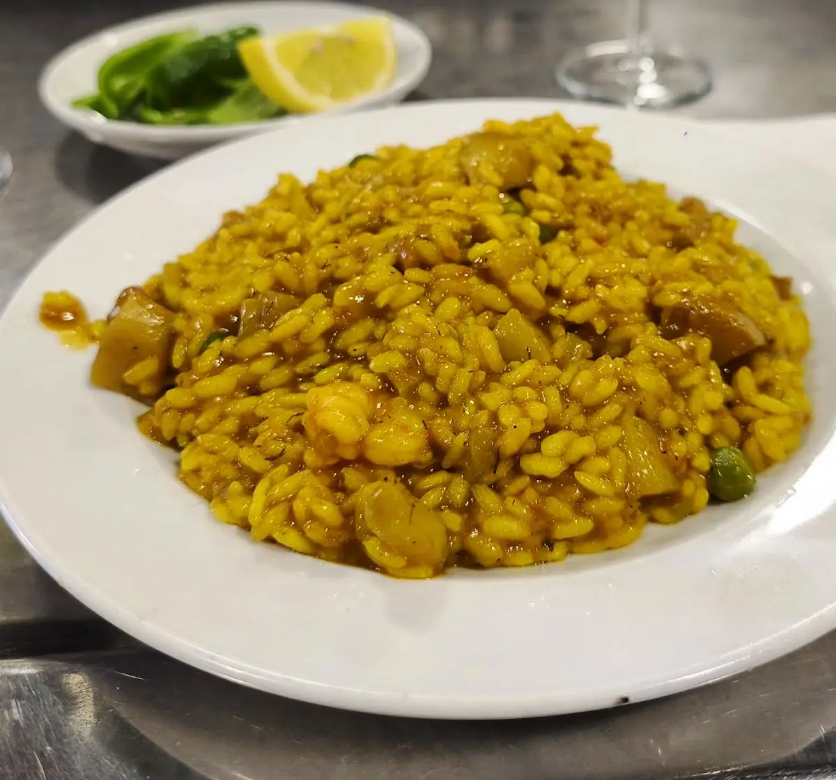 A rice dish at Bar Can Joan Frau