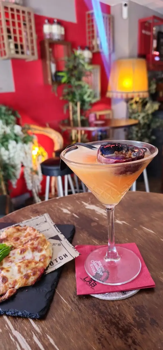 A cocktail at LAB Cocktail Bar