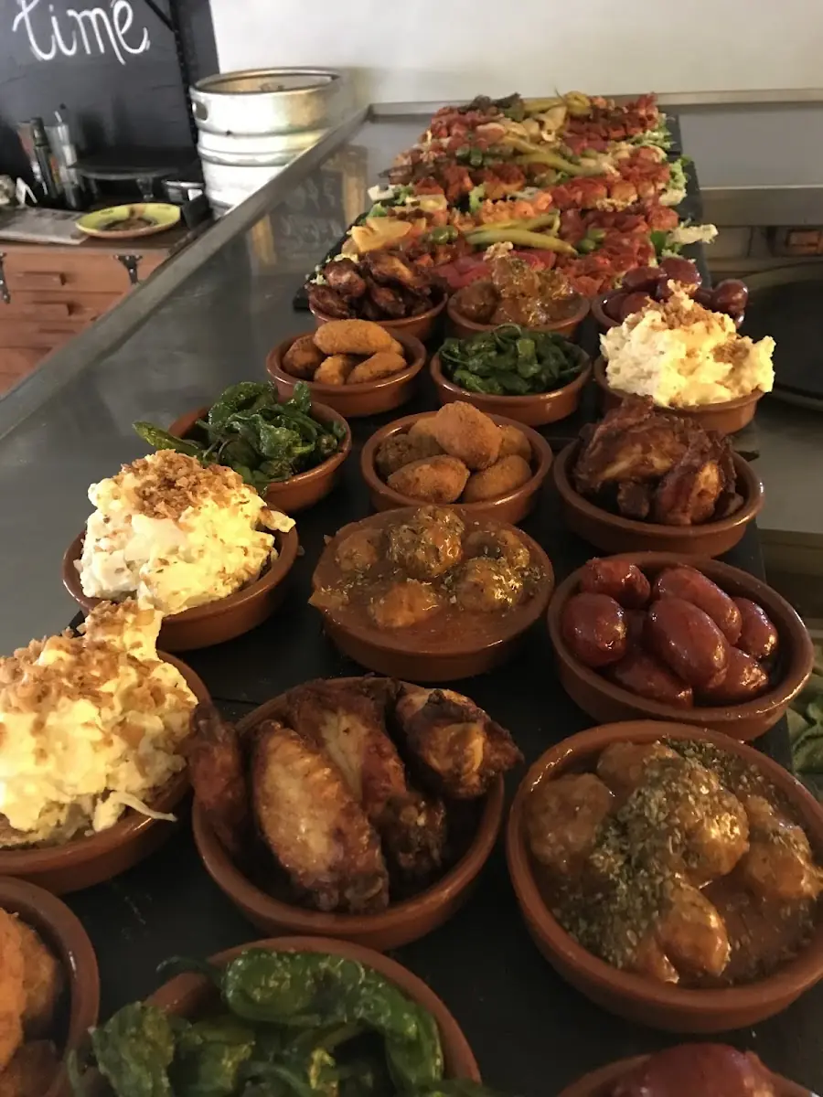 A spread of tapas at Bar Michel