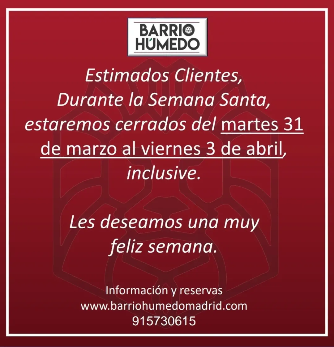 Barrio Húmedo on Instagram