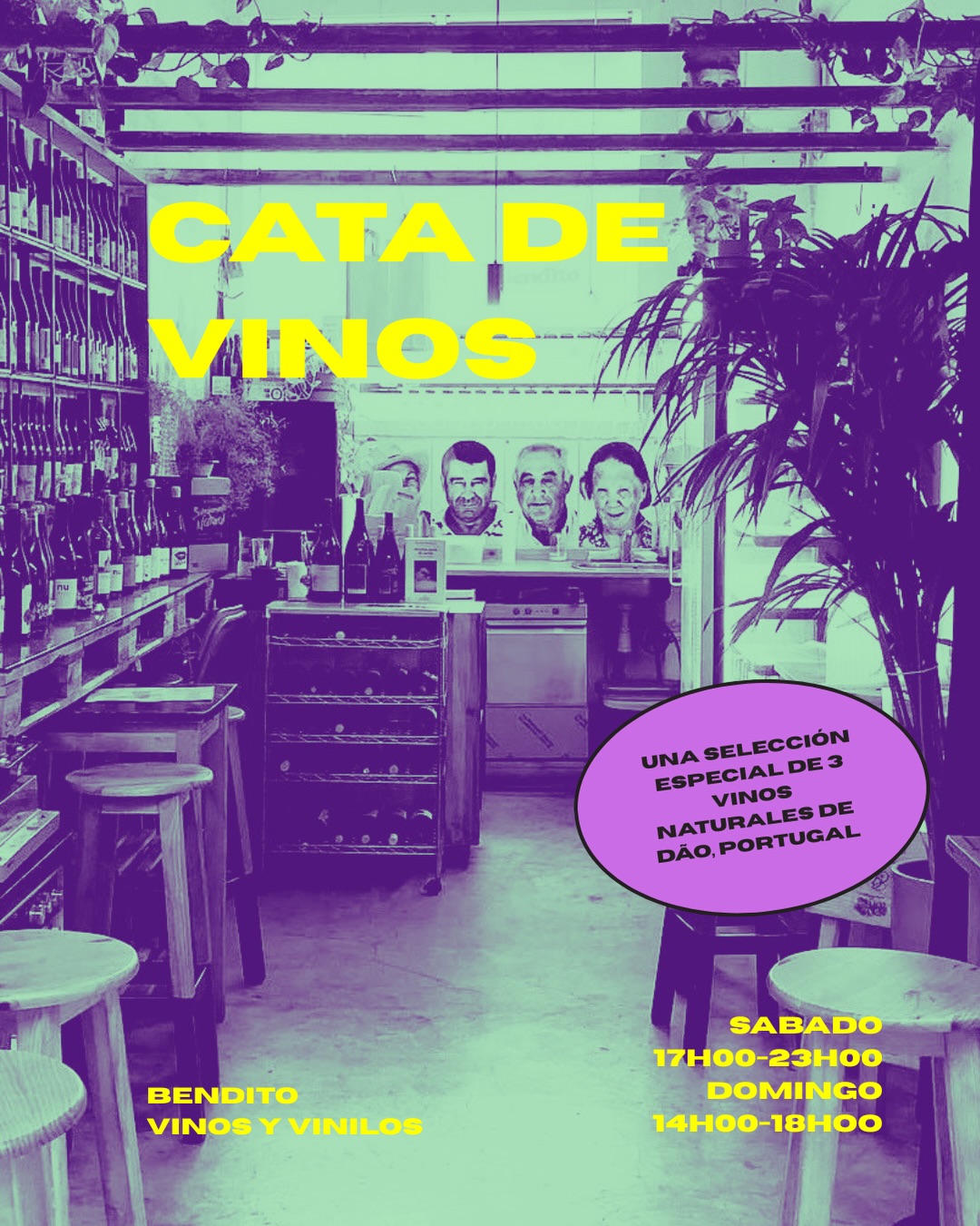 A veces, los mejores planes surgen a última hora.

Hola, Madrid! 
Este finde estaremos en Bendito Vinos y Vinilos.

Flor