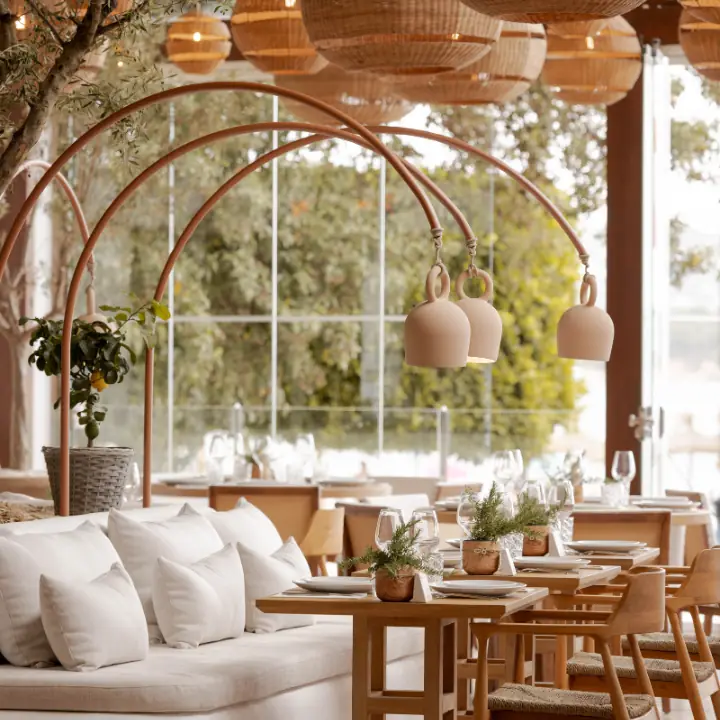 The dining room at Beso Beach Mallorca