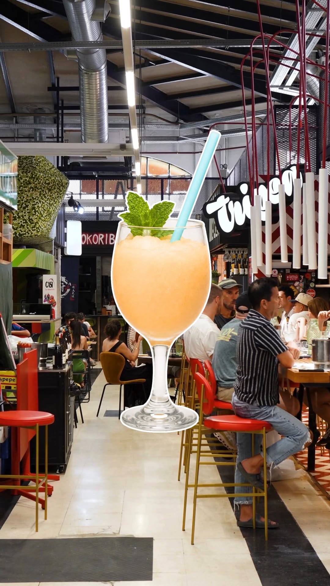 ¿Quién dijo calor? Vuelve nuestro granizado en Biáng Biáng Bar del @mercadovallehermoso . Sabor pomelo, lima y hierbabue