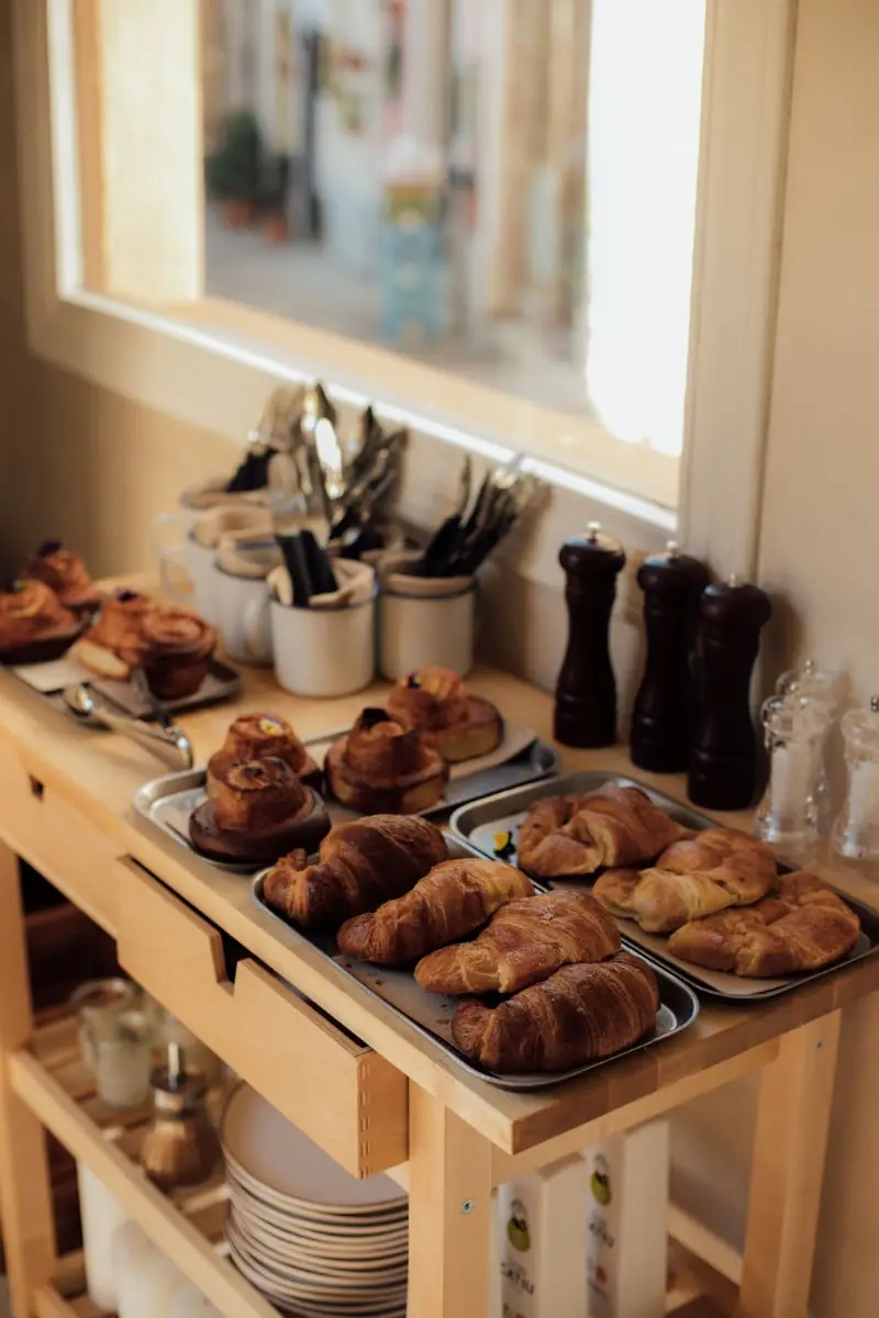 Freshly baked sourdough pastries at Bo's