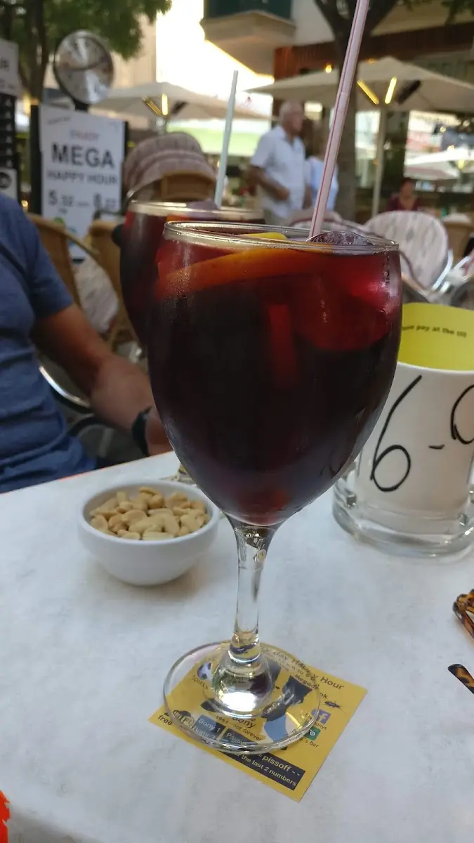 Sangria with a snack at Bony's Bar