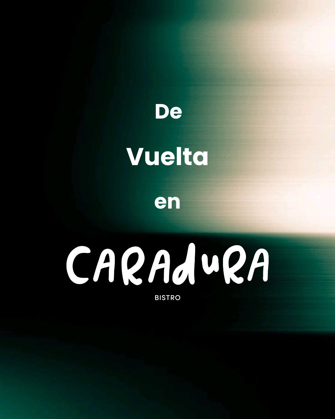 Nosotros ya volvimos.
Ahora te toca a vos.
No seas Caradura.