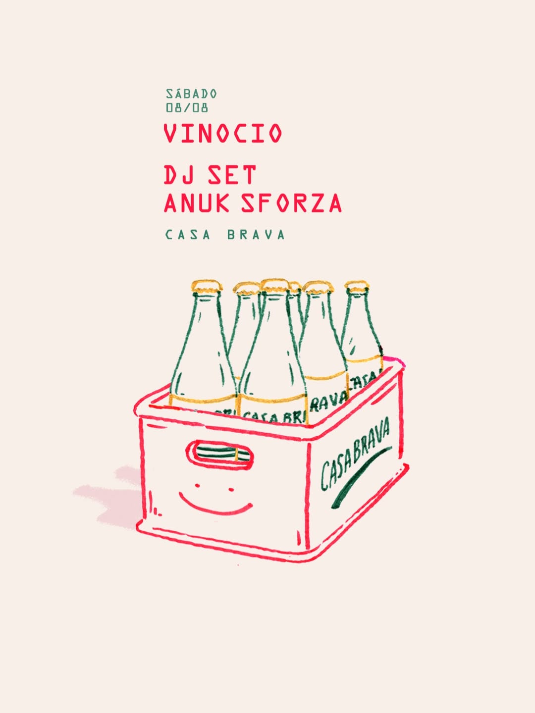 Sábado en Casita 🦀

21hs Vinocio / 23:30hs DJ Set Anuk Sforza
@vinocioclub @anuksforzamusic 

Te esperamos 🐠

#EnCasa
#C