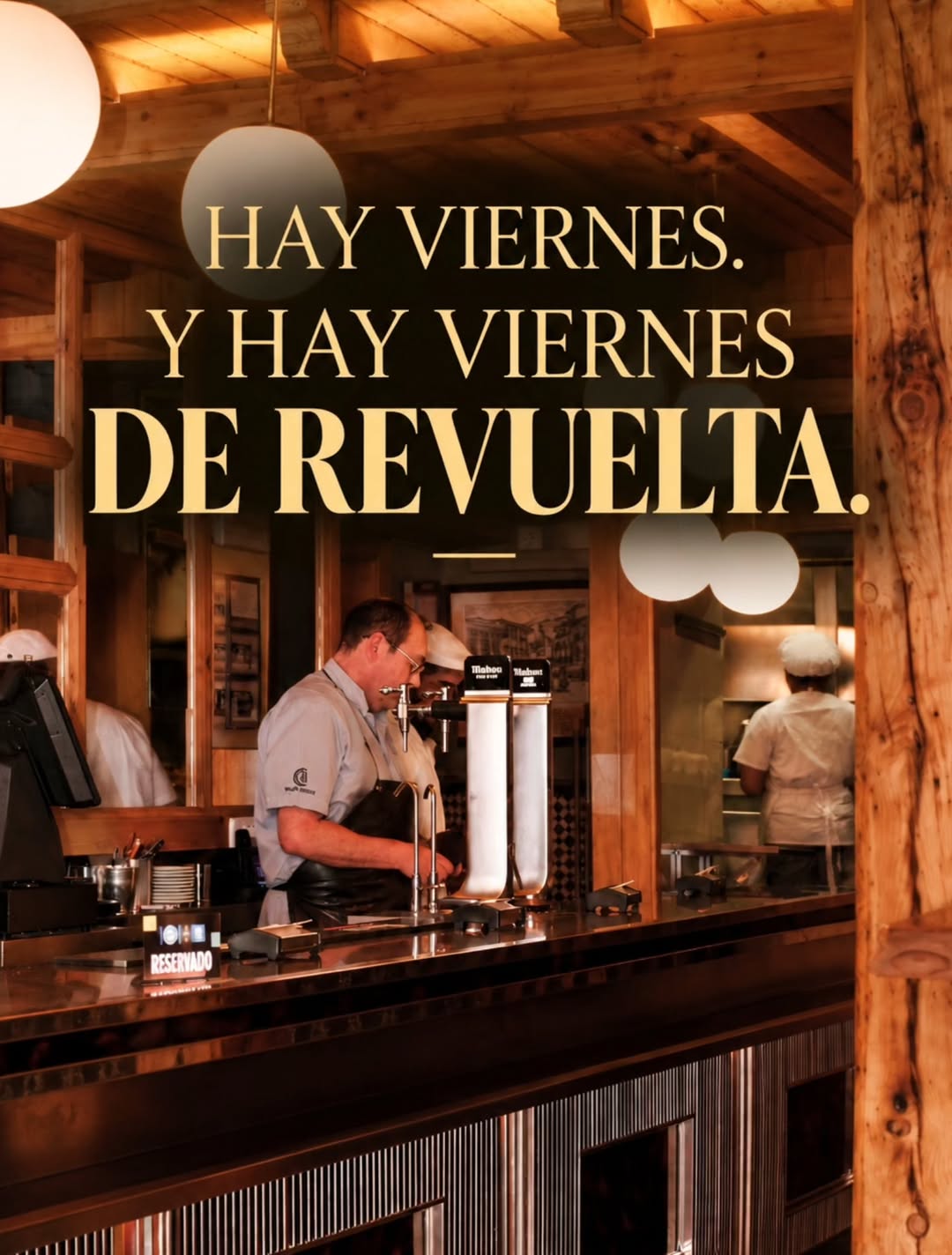 Los viernes tienen otra forma de empezar por aquí. 🍻
El rey de la casa: nuestro delicioso Bacalao. Una caña, una buena