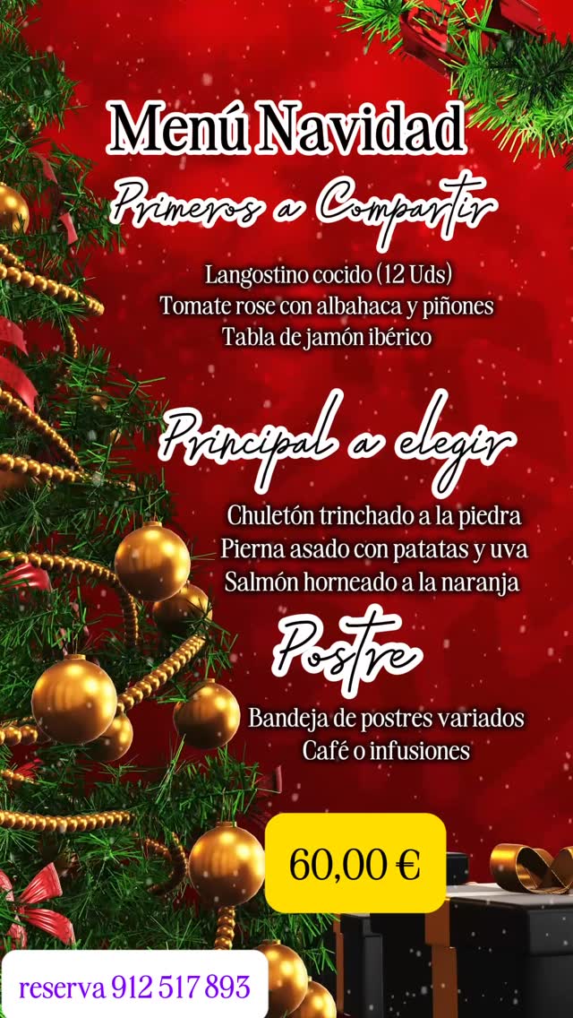 🎉✨ Menú de Nochevieja 2025 en Casa Vicenta ✨🎉
Despide el año de la mejor manera con un menú especialmente diseñado para