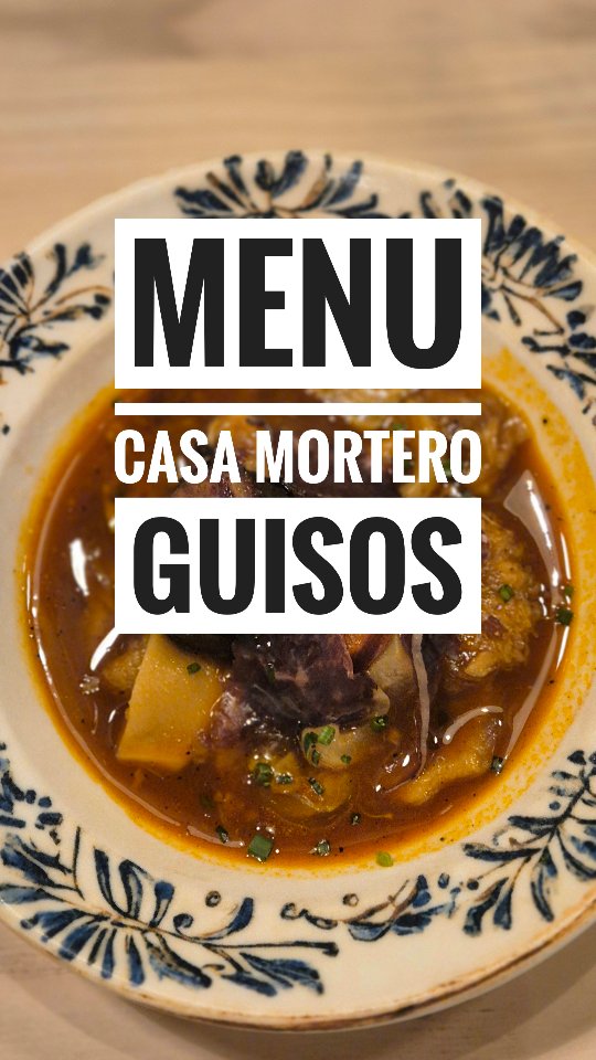 🔥 GUISOS COMO LOS DE TU ABUELA EN PLENO CENTRO DE MADRID 🔥 Se llama @casamortero y es una auténtica casa de comidas cuy