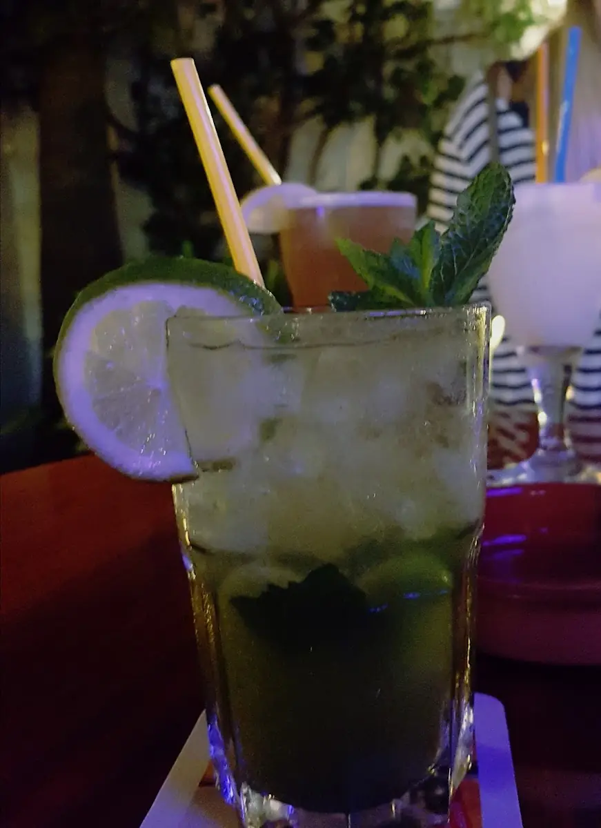 A mojito at Chocolate Music-Bar