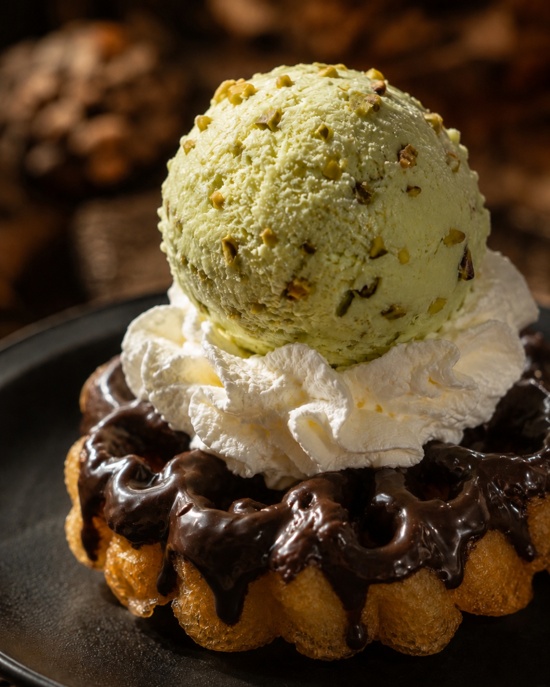 Hay postres que refrescan... y luego está nuestra flor con helado. Crujiente y con opciones de cobertura de chocolate 19