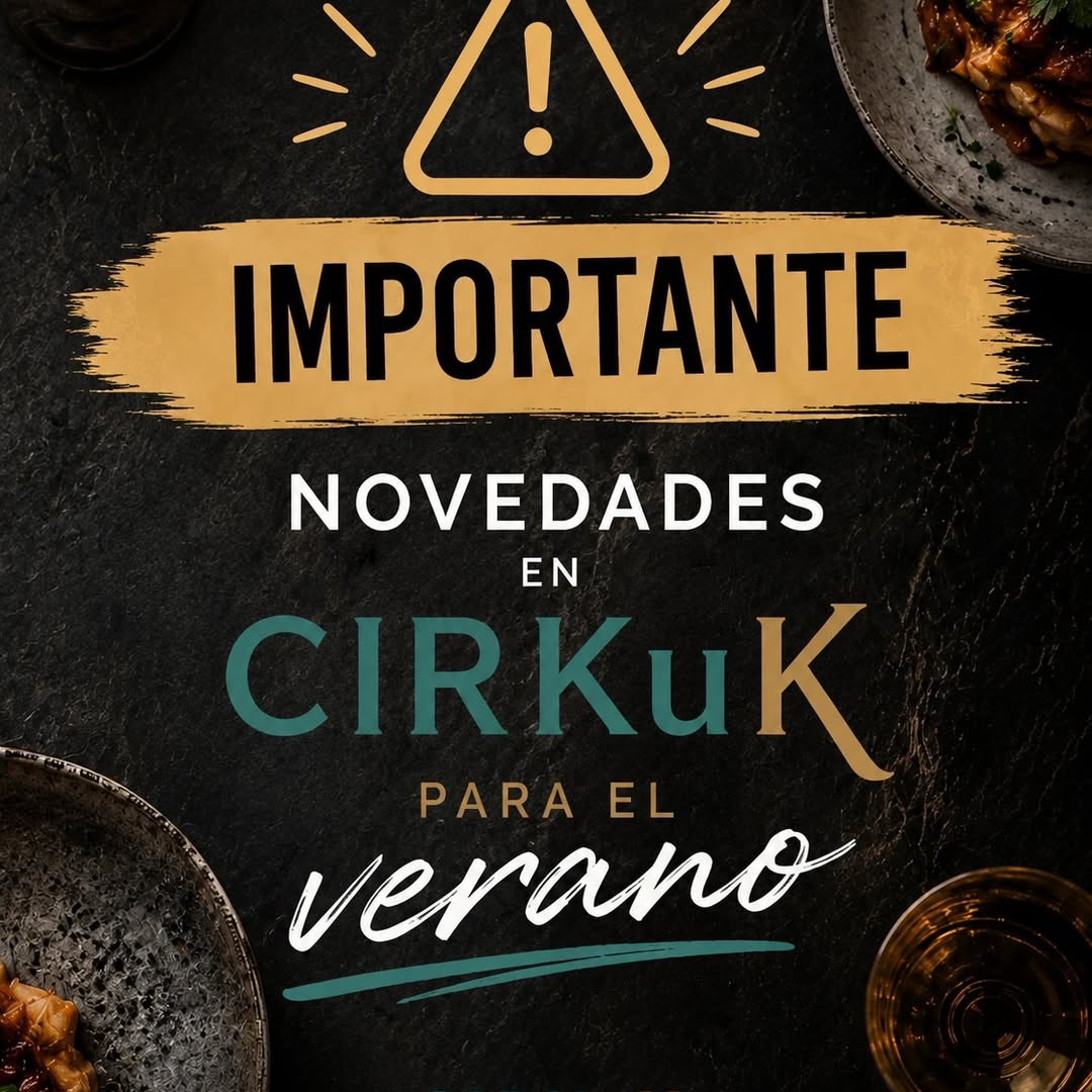 ☀️ Este verano hay algunos cambios en CIRKuK.
Queremos que lo tengas claro para que solo tengas que preocuparte de una