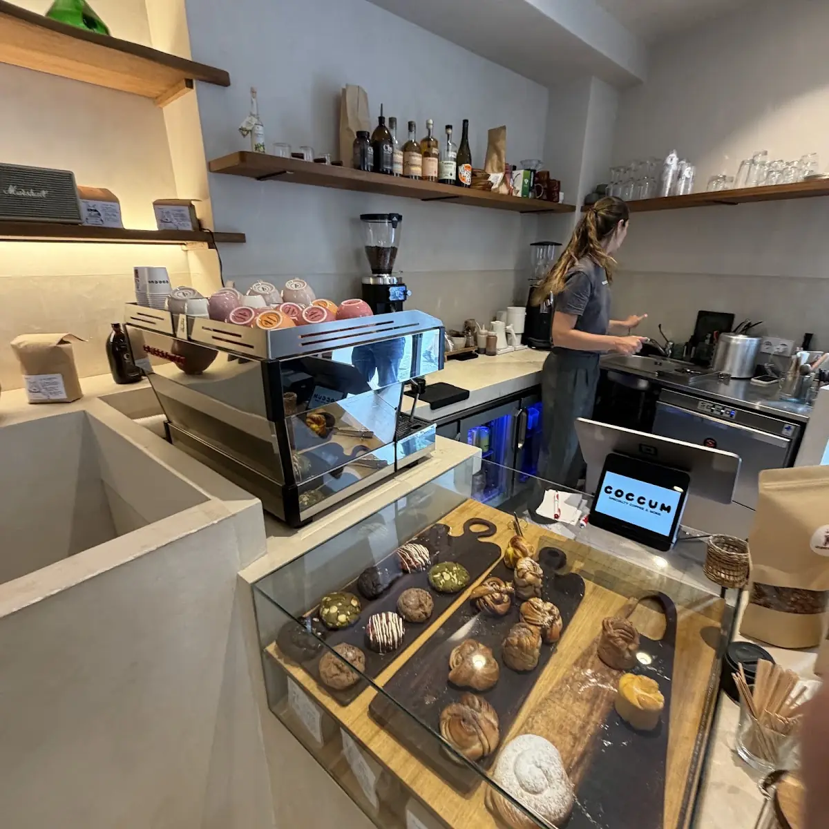 The espresso counter at Coccum