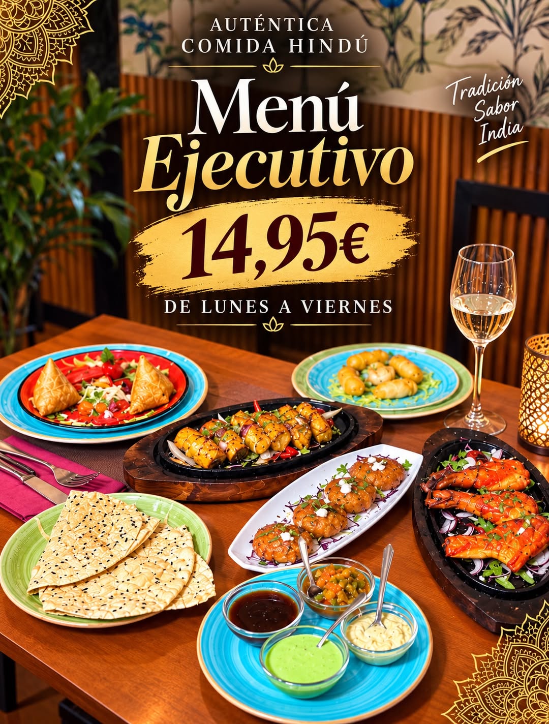 🍛✨ Ven a descubrir Curry Masala, posiblemente uno de los mejores restaurantes de comida hindú de Madrid, y disfruta de n