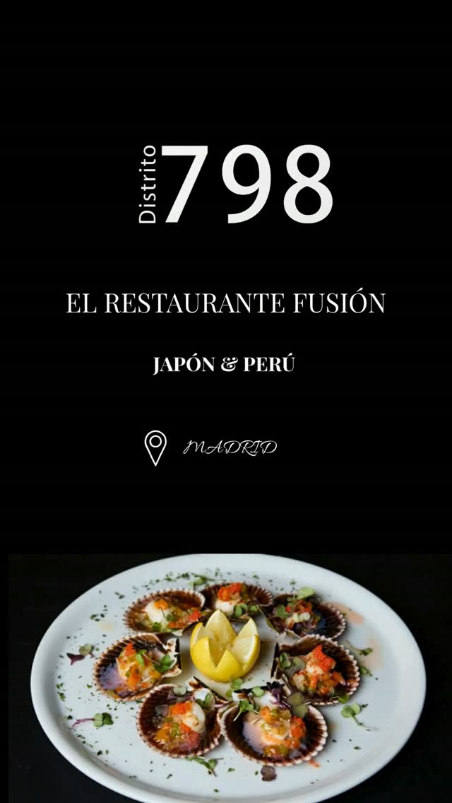 Sabores de Japón y Perú se encuentran en una misma mesa. 🍣🌶️
En Distrito 798 apostamos por una cocina fusión llena de c