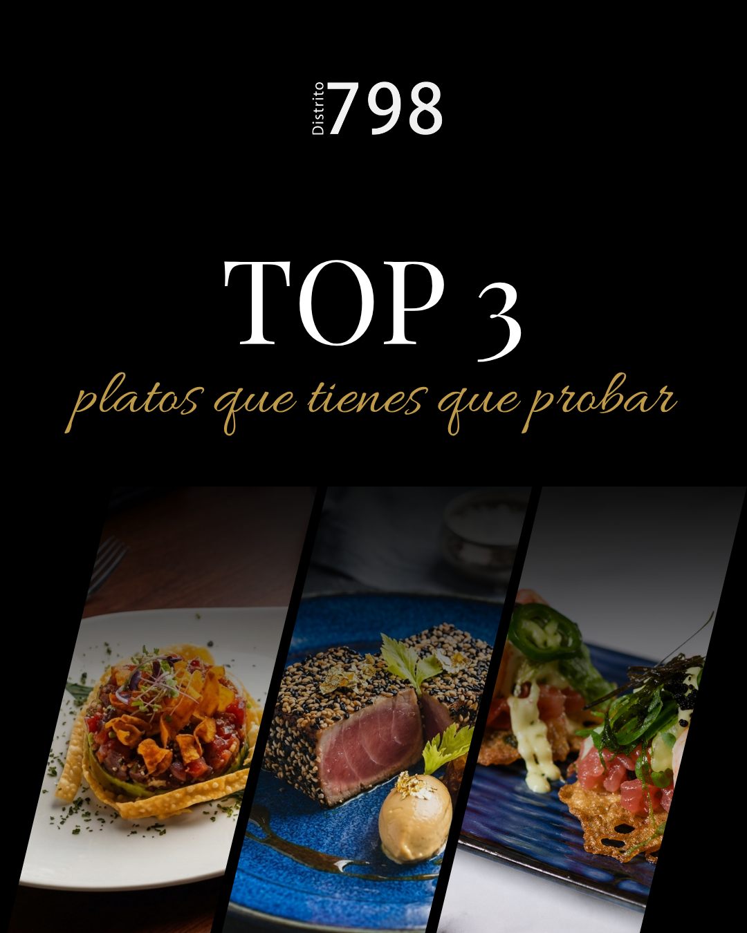 Si vienes a Distrito 798 y no sabes qué pedir… guarda esto 👇
Estos son 3 platos que tienes que probar sí o sí 🔥
🥇 Tos