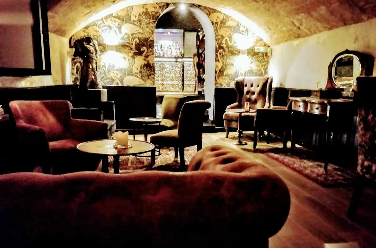The vaulted lounge inside Door 13 in Palma