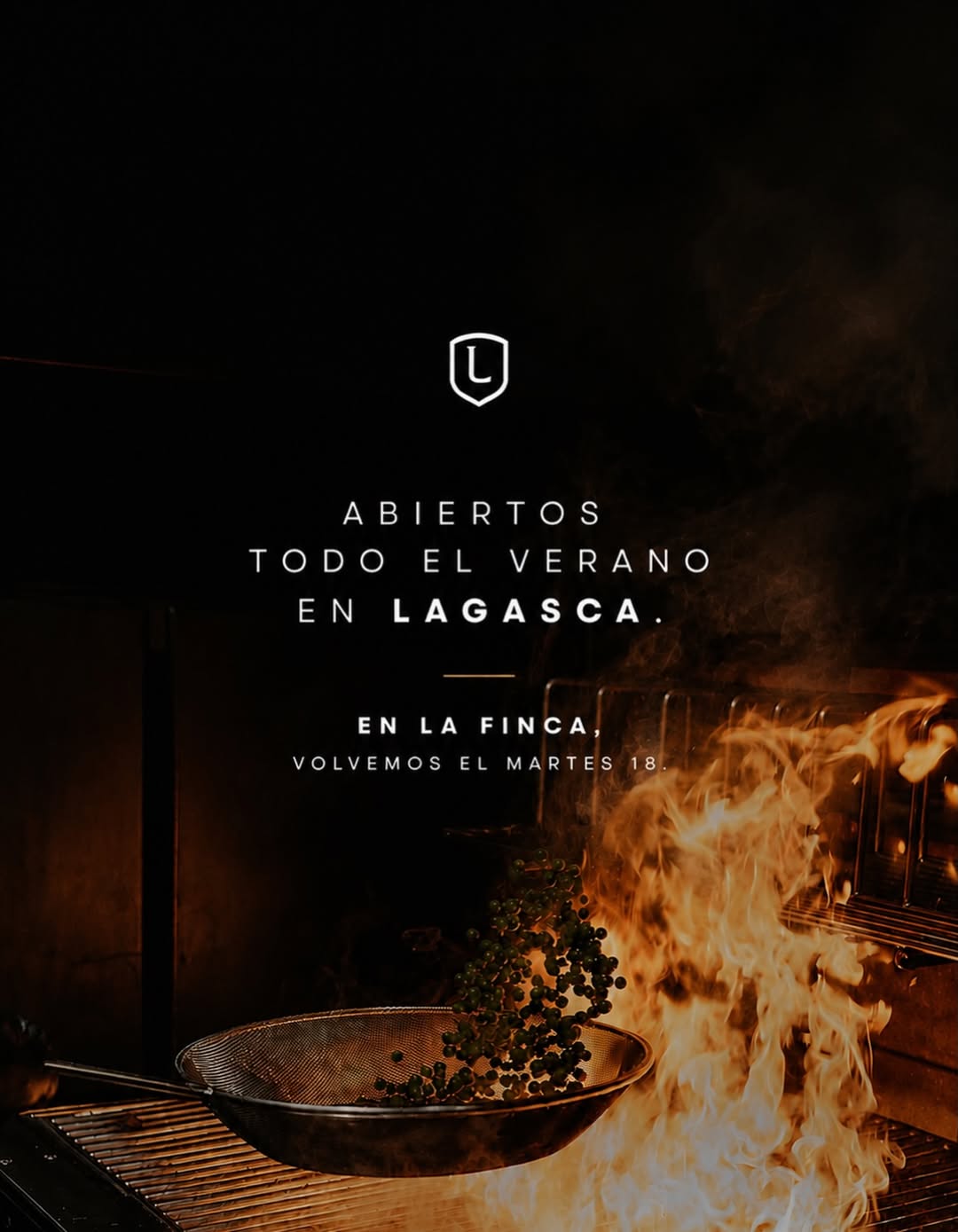 Abiertos todo agosto en nuestro restaurante de Lagasca.

Nos vamos a descansar unos días en La Finca. Volvemos el martes