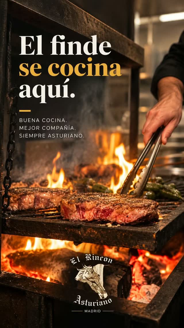 🔥 El finde se cocina aquí.
Carne a la parrilla, producto de verdad y ese momento en el que empieza a sonar el chssss y