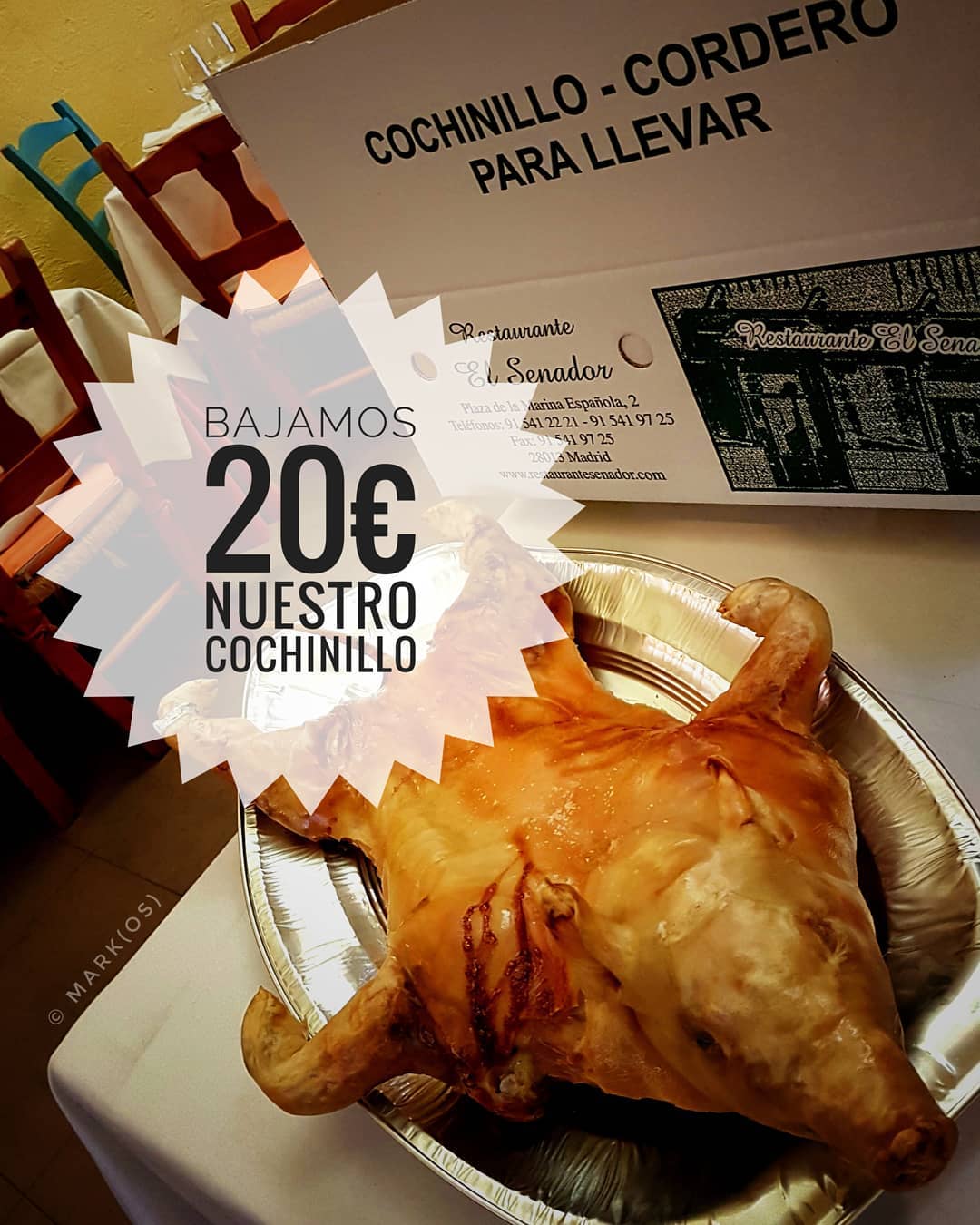 ¡Encarga tu cochinillo o cordero asado!

BREAKING NEWS: ¡Bajamos en enero 20 € nuestro cochinillo para llevar! Un cochin