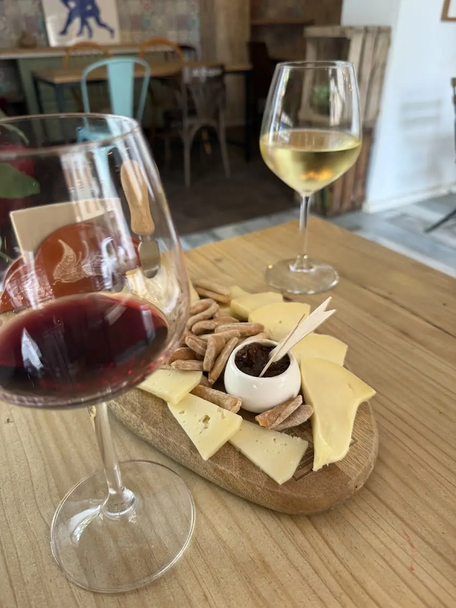 Wine with a cheese board at El Vinho