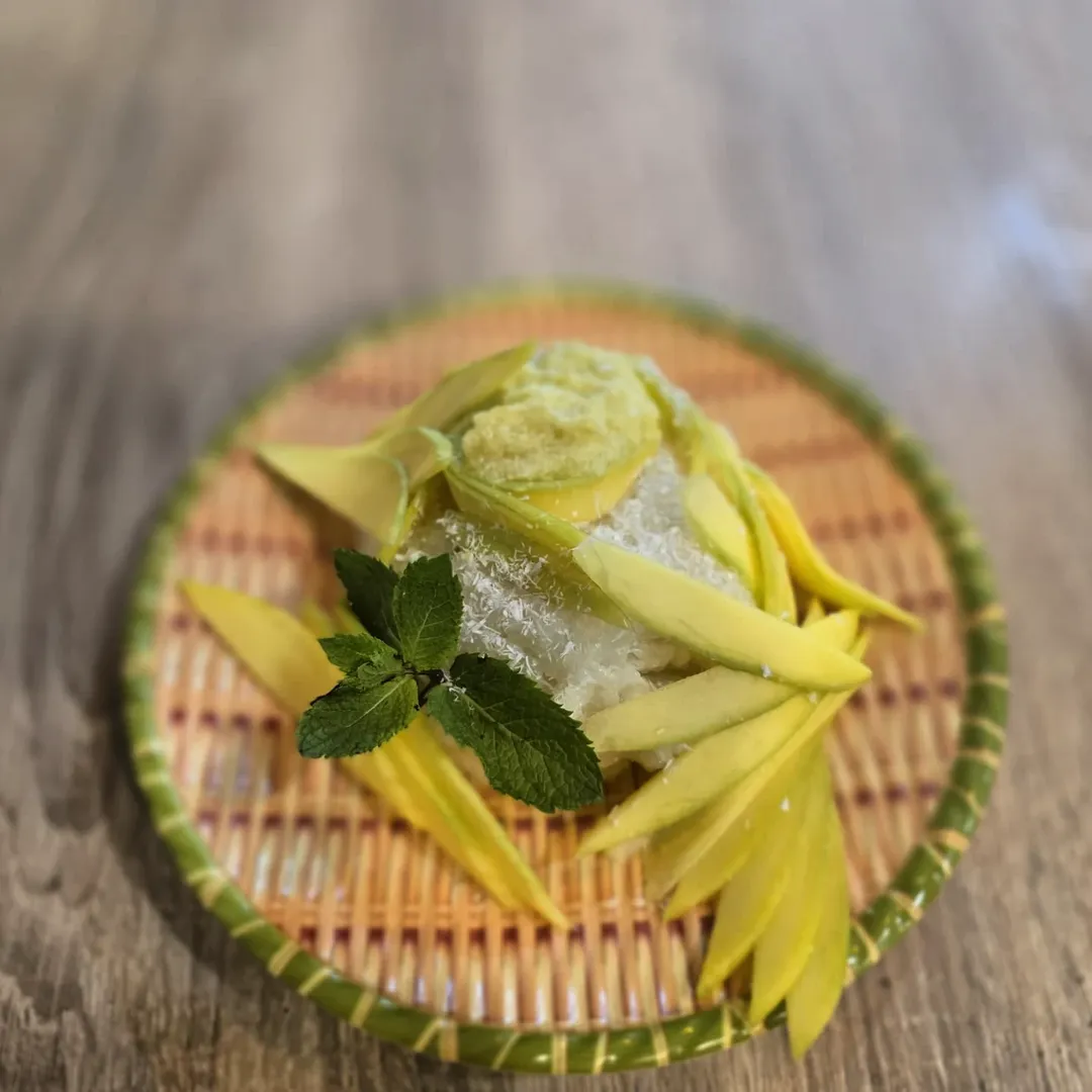 Ready for a taste of paradise? 🥭✨ Our new Mango Sticky Rice is here! This classic Vietnamese dessert is the perfect mix 