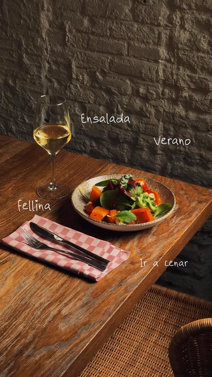El orden correcto: Verano ; Ir a Cenar ; Fellina ; Ensalada 😎💚
