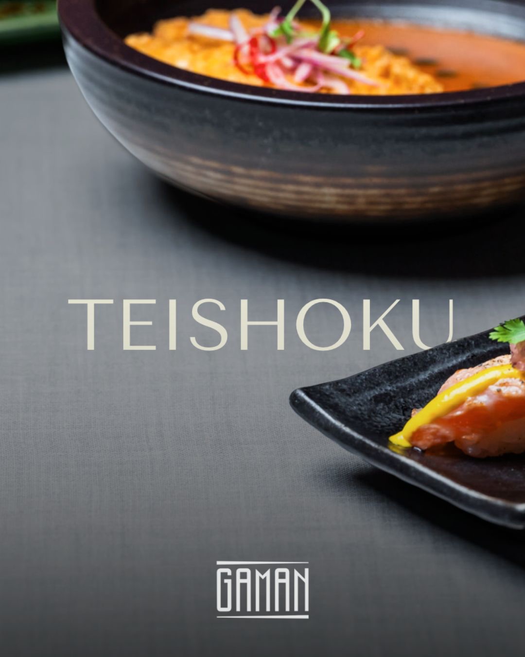 TEISHOKU
Una forma diferente de descubrir nuestra cocina durante el mediodía.
Una selección de platos pensada para di