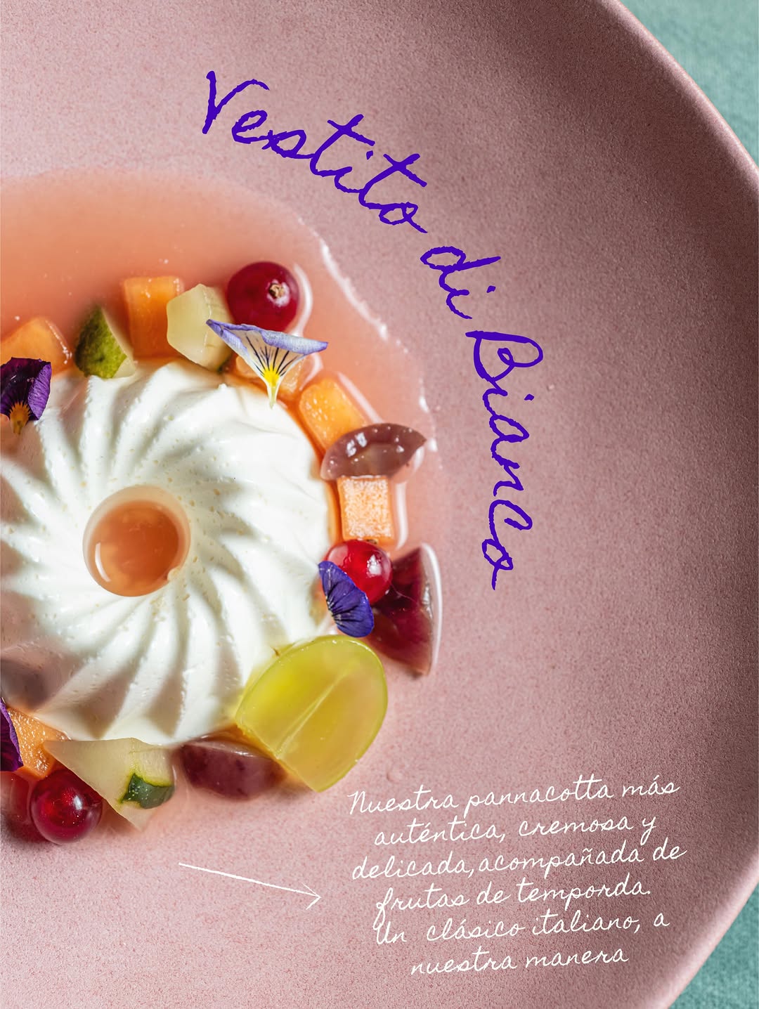 Algunos clásicos simplemente no necesitan presentación🌸
En GINA, nuestra panna cotta se llama Vestito di Bianco. La pre