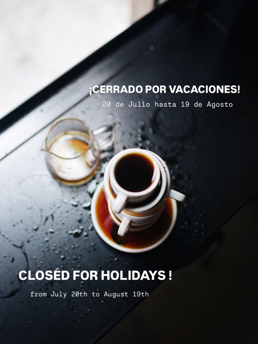 HEYYOO! EoooOO 🏝️🍹😎
HanSo CIERRA POR VACACIONES desde el 20 de Julio hasta el 19 de Agosto. Por favor, guardaros las gan