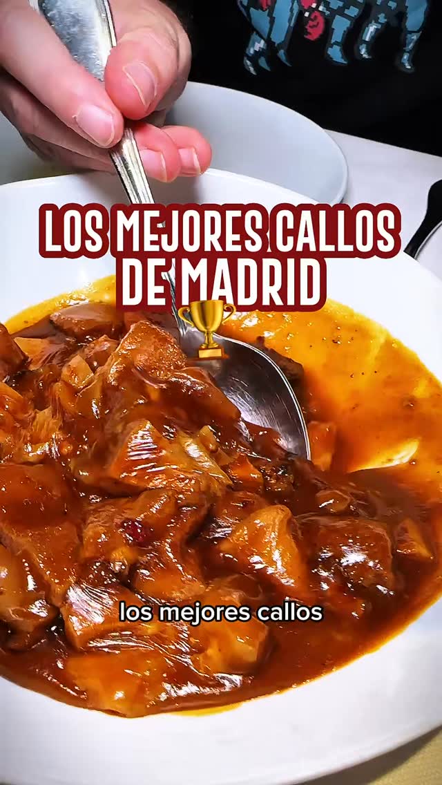 Estos son para muchos los MEJORES CALLOS DE MADRID y tenía que probarlos. 😍
Es uno de los platos estrella de @restauran