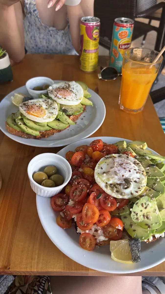 A brunch spread at Holibikes Tours & Coffee