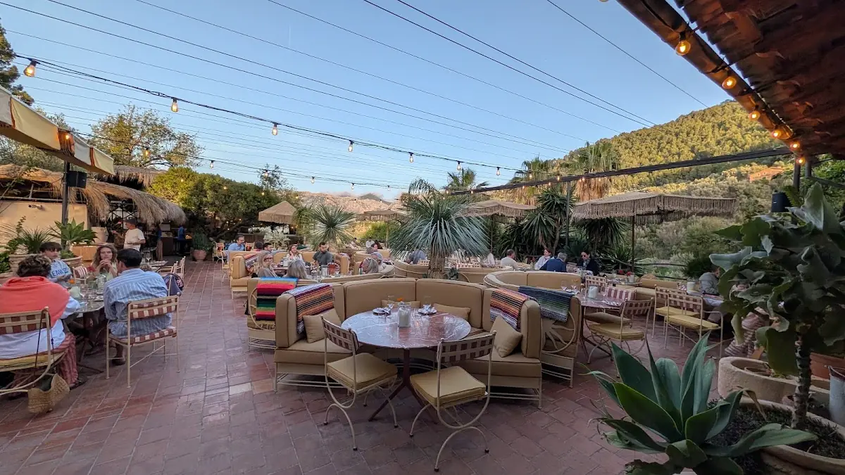 The mountain-view terrace at Hotel Corazón