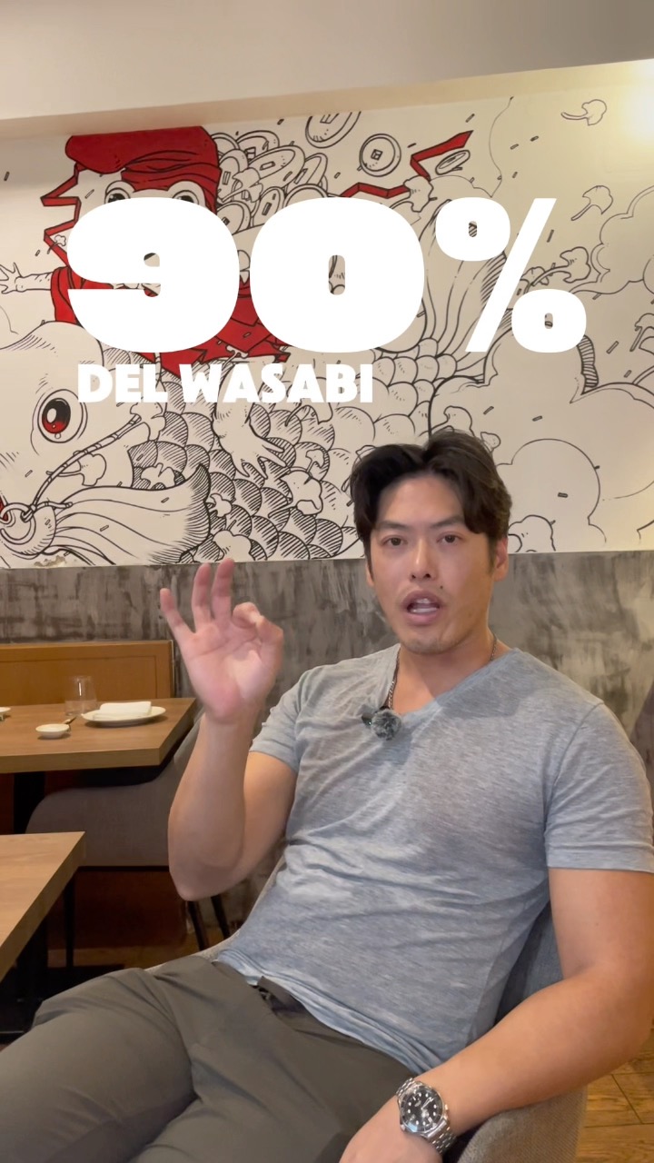 Probablemente NUNCA has probado wasabi de verdad. 🟢👀
Esa pasta verde superpicante que te sirven en el 90% de los sitios