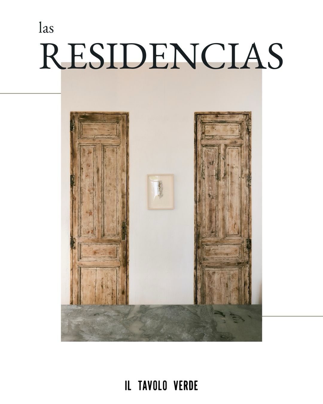 Hola a todos! Os contamos un poco sobre las Residencias de Il Tavolo Verde 🤍 Si tienen una marca, son artistas, creativo