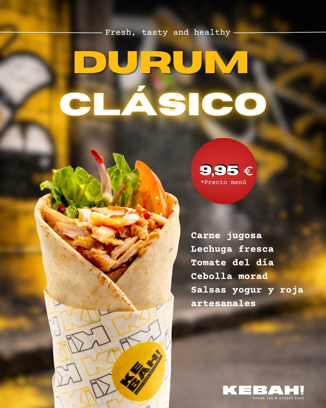 El menú clásico de durum: una apuesta segura que nunca falla 🤤🔥

Carne jugosa, lechuga, tomates frescos, cebolla morada 