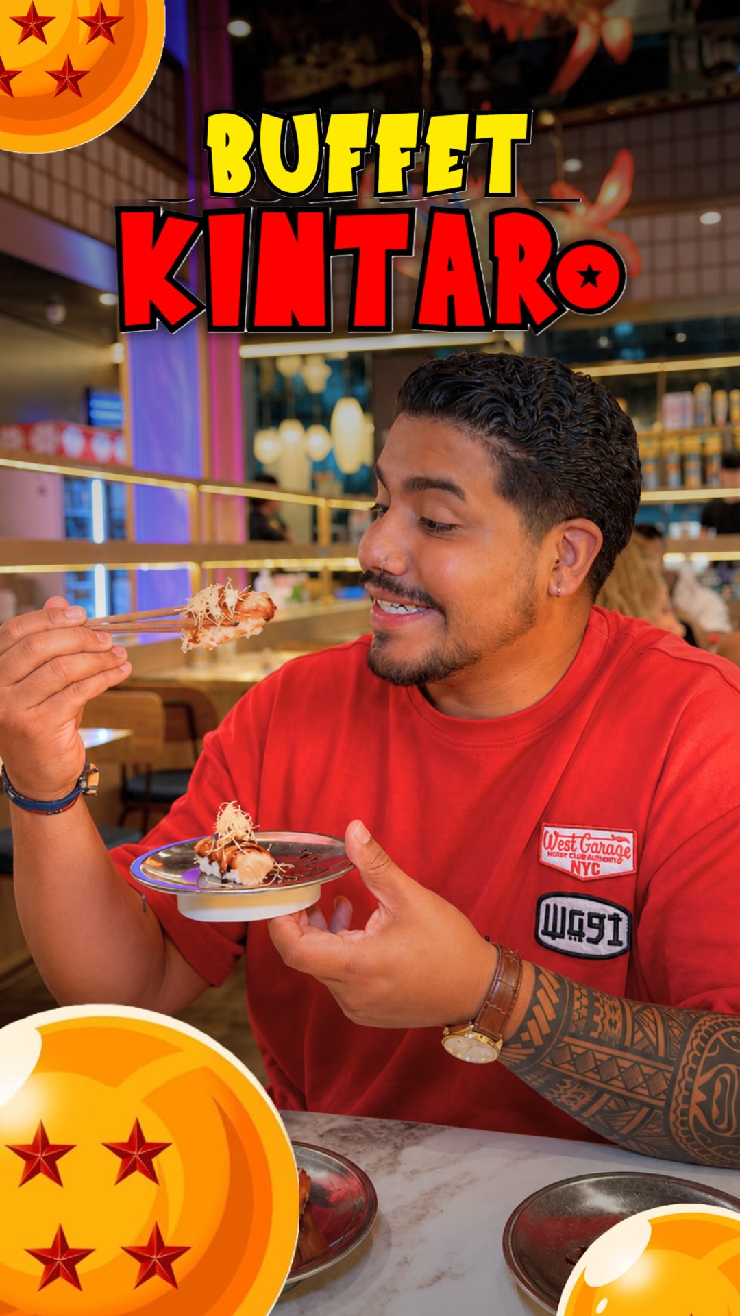 Si es en Madrid, tienes que probar sí o sí, el buffet ilimitado
" KINTARO" ambientado en Dragon Ball 🐲🐉
📍Calle de Ferná